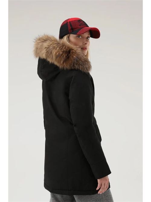 Arctic Parka in Ramar Cloth con pelliccia removibile Black WOOLRICH | CFWWOU0538FRUT0001BLKBLACK