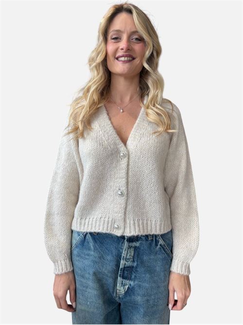 cardigan bottone gioiello HAVEONE | M017345CALCE