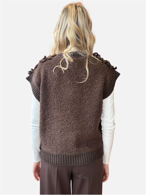 gilet effetto teddy HAVEONE | M027028MORO