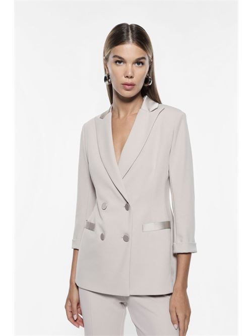 Blazer doppiopetto con maniche 3/4 IMPERIAL | JU25IAW1459BEIGE