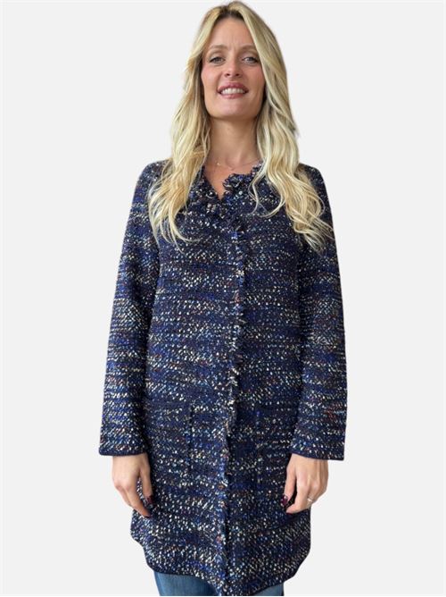 cardigan punto tramato lungo KANGRA | 97101761