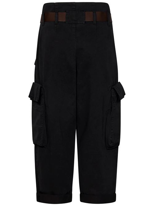 Pantaloni cargo oversize con cintura PINKO | 101840A21CZ99