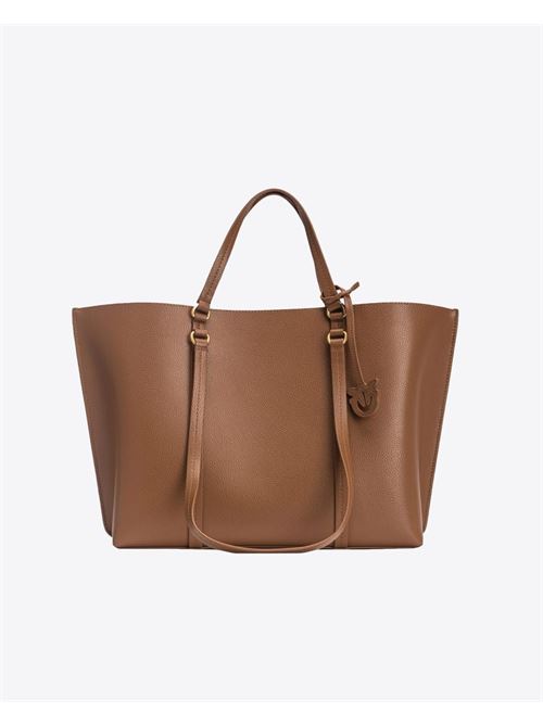 Borsa Shopper grande in pelle bottalata PINKO | 102832A1LFL17Q