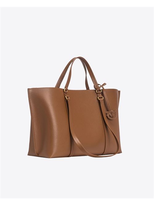 Borsa Shopper grande in pelle bottalata PINKO | 102832A1LFL17Q