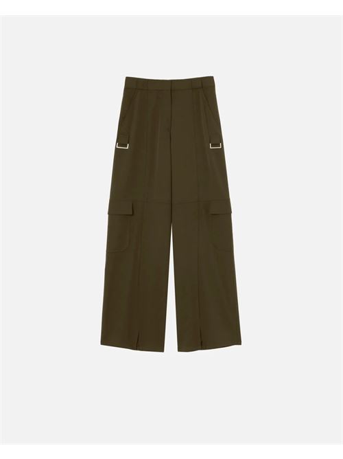 Pantaloni cargo fluidi a gamba ampia PINKO | 104480A18EX93