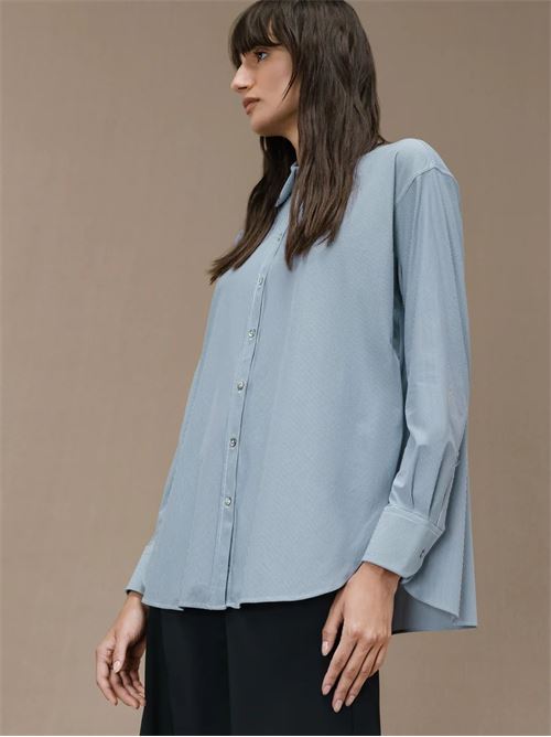 Oxford Jacquard Boyfriend Wom Shirt RRD | W24807V90V90