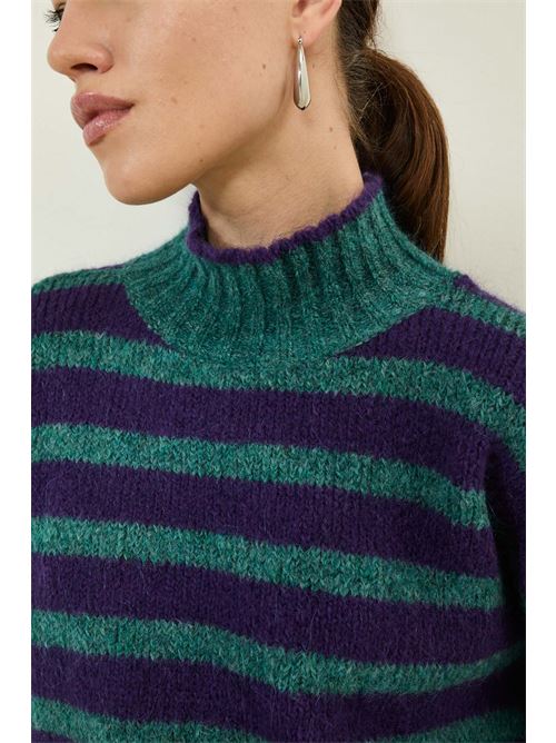 Maglia a righe in misto mohair e lana SOUVENIR | N36A1358VVIOLA