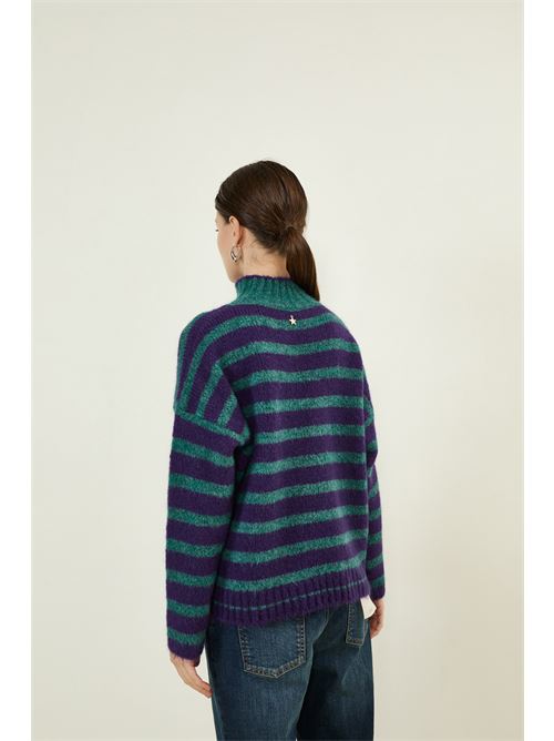 Maglia a righe in misto mohair e lana SOUVENIR | N36A1358VVIOLA