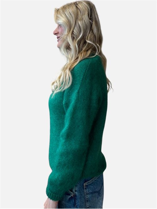 maglia girocollo in mohair SOUVENIR | T34T1280VVERDE