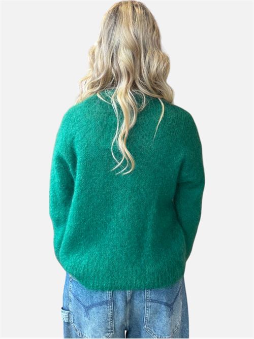 maglia girocollo in mohair SOUVENIR | T34T1280VVERDE