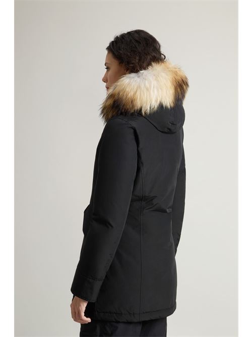 Arctic Parka in Ramar Cloth con pelliccia removibile WOOLRICH | CFWWOU0538FRUT0001BLKBLK