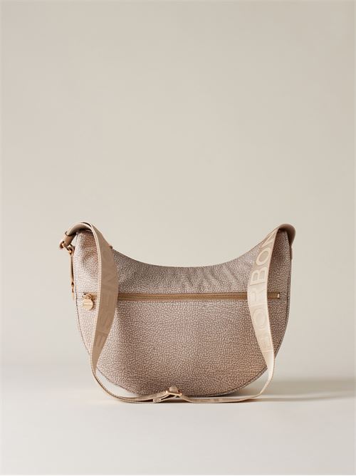 LUNA BAG MIDDLEHOBO DI NYLON OP RICICLATO E PELLE BORBONESE | 934108I15C75