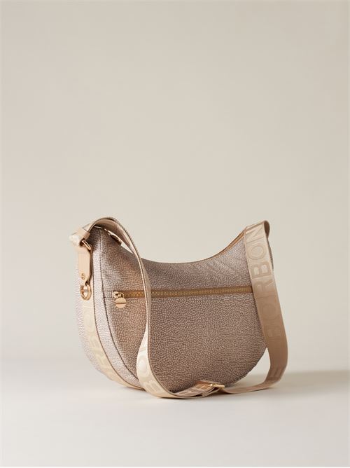 LUNA BAG MIDDLEHOBO DI NYLON OP RICICLATO E PELLE BORBONESE | 934108I15C75