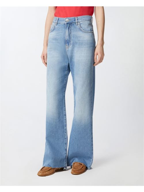 Jeans palazzo in denim soft PINKO | 101733A2DZPJV