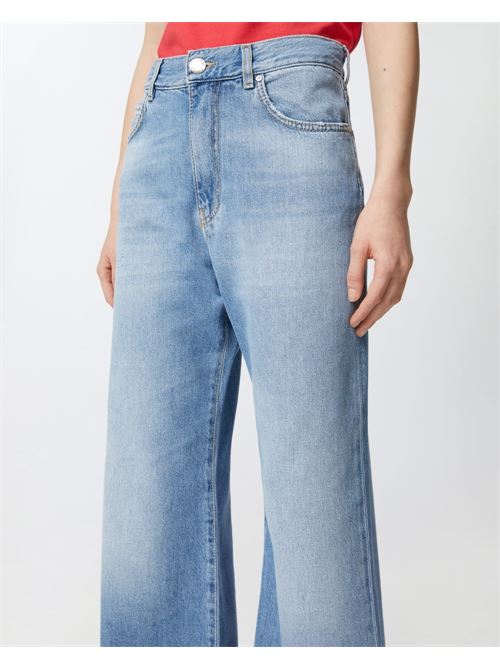 Jeans palazzo in denim soft PINKO | 101733A2DZPJV