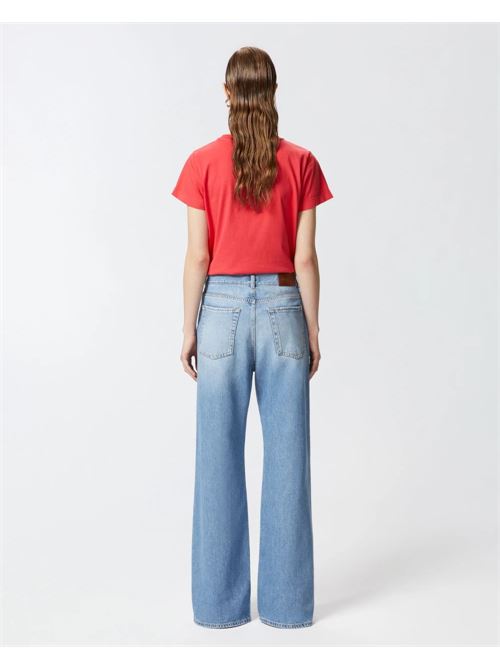 Jeans palazzo in denim soft PINKO | 101733A2DZPJV